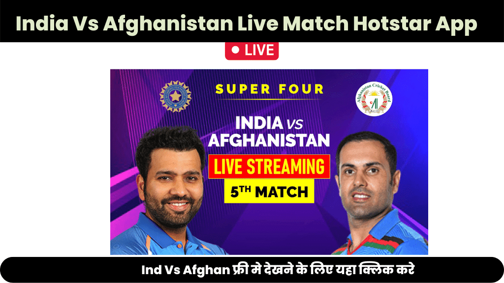 India Vs Afghanistan Match Hotstar App