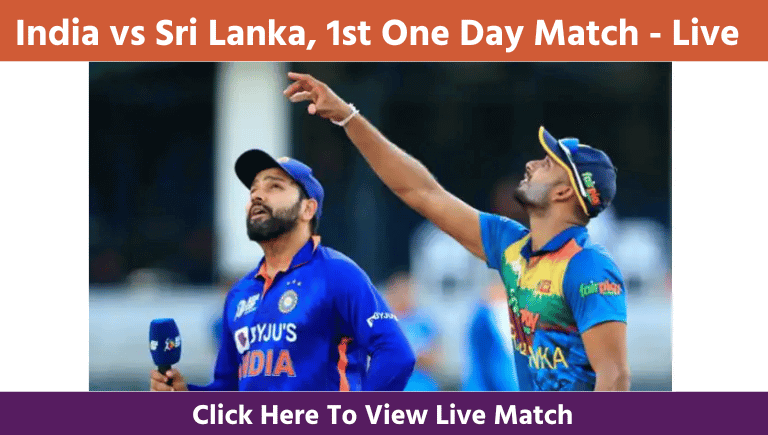 IND VS SL 1st ODI Cricket Match Live