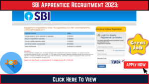 SBI Apprentice Recruitment 2023: