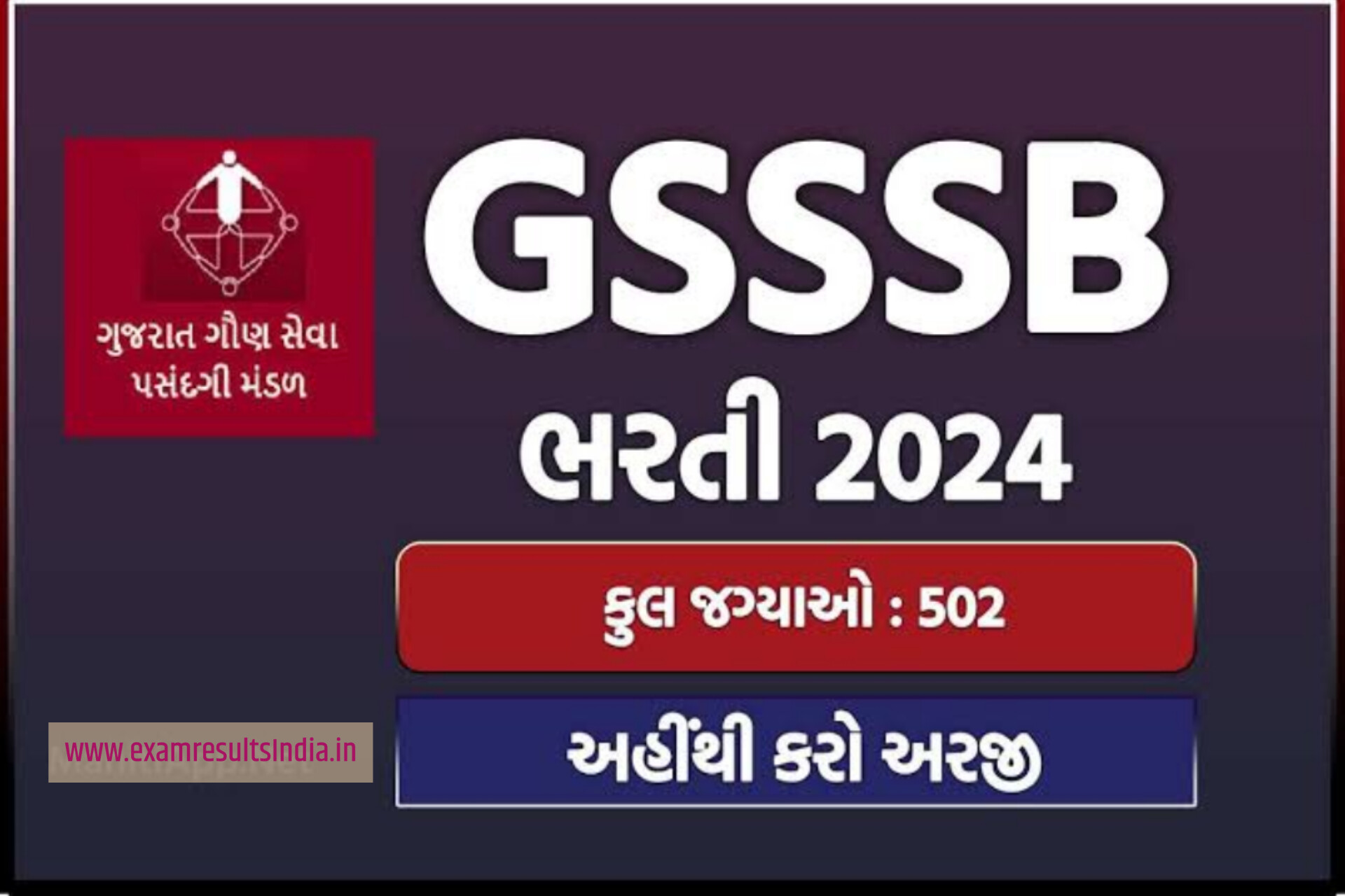 GSSSB Recruitment 2024